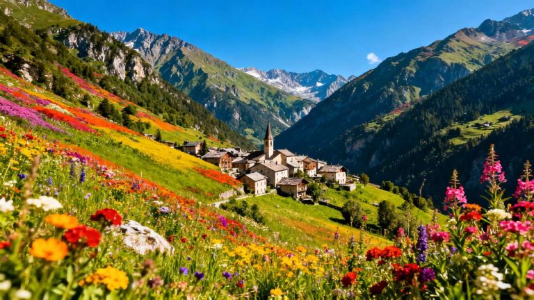 Il borgo di Etroubles: il gioiello fiorito della Valle d'Aosta nelle Alpi