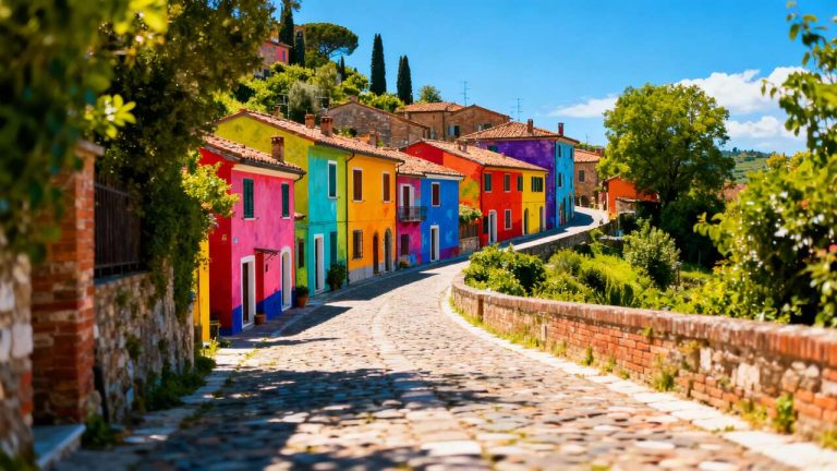 Il borgo di Dozza: case dipinte e arte a cielo aperto